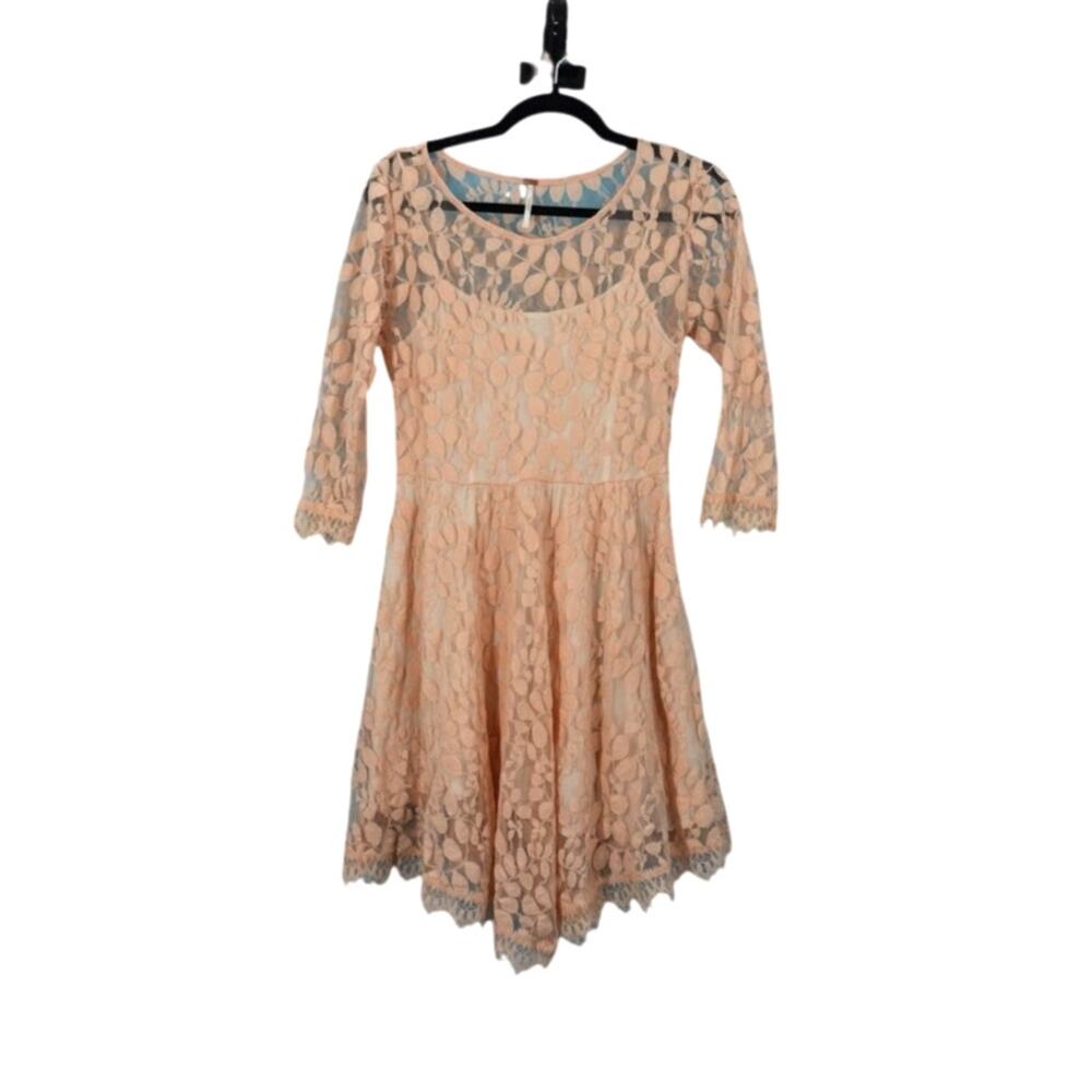 Free People Pink Lace Dress Size 6